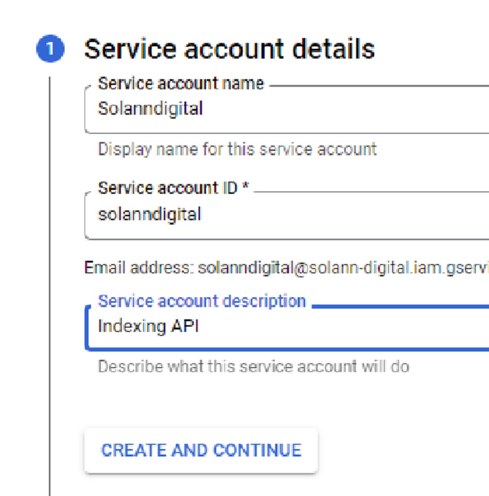 Tạo tài khoản Service Accounts